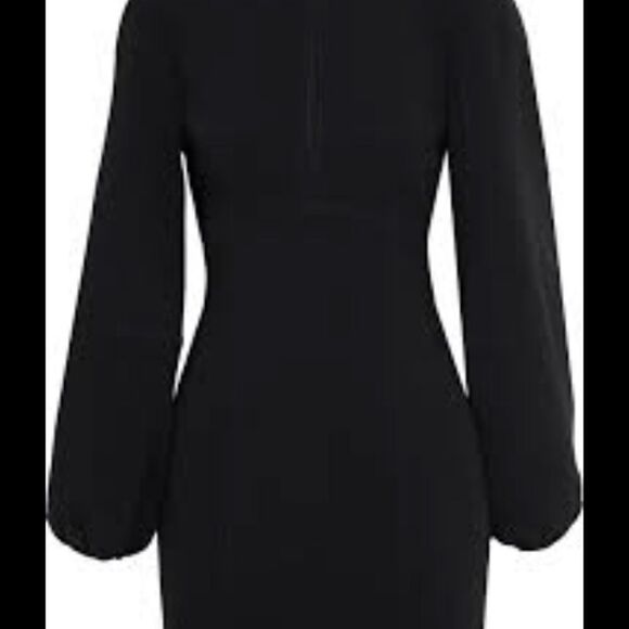CINQ À Sept cutout scuba mini body con Fitted black dress Brat size 00 NWT - Picture 7 of 14